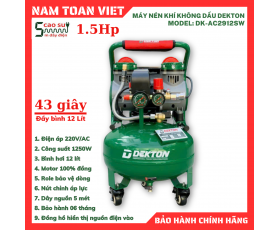 Máy Nén Khí Không Dầu Dekton DK-AC2912SW