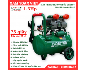 Máy Nén Khí Không Dầu Dekton DK-AC2925