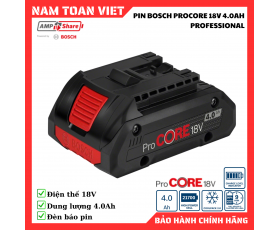Pin 18v Bosch PROCORE 18V 4.0AH PROFESSIONAL